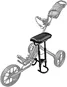 Removable seat for CaddyLite 15.3 and Explorer series Golf Push Cart